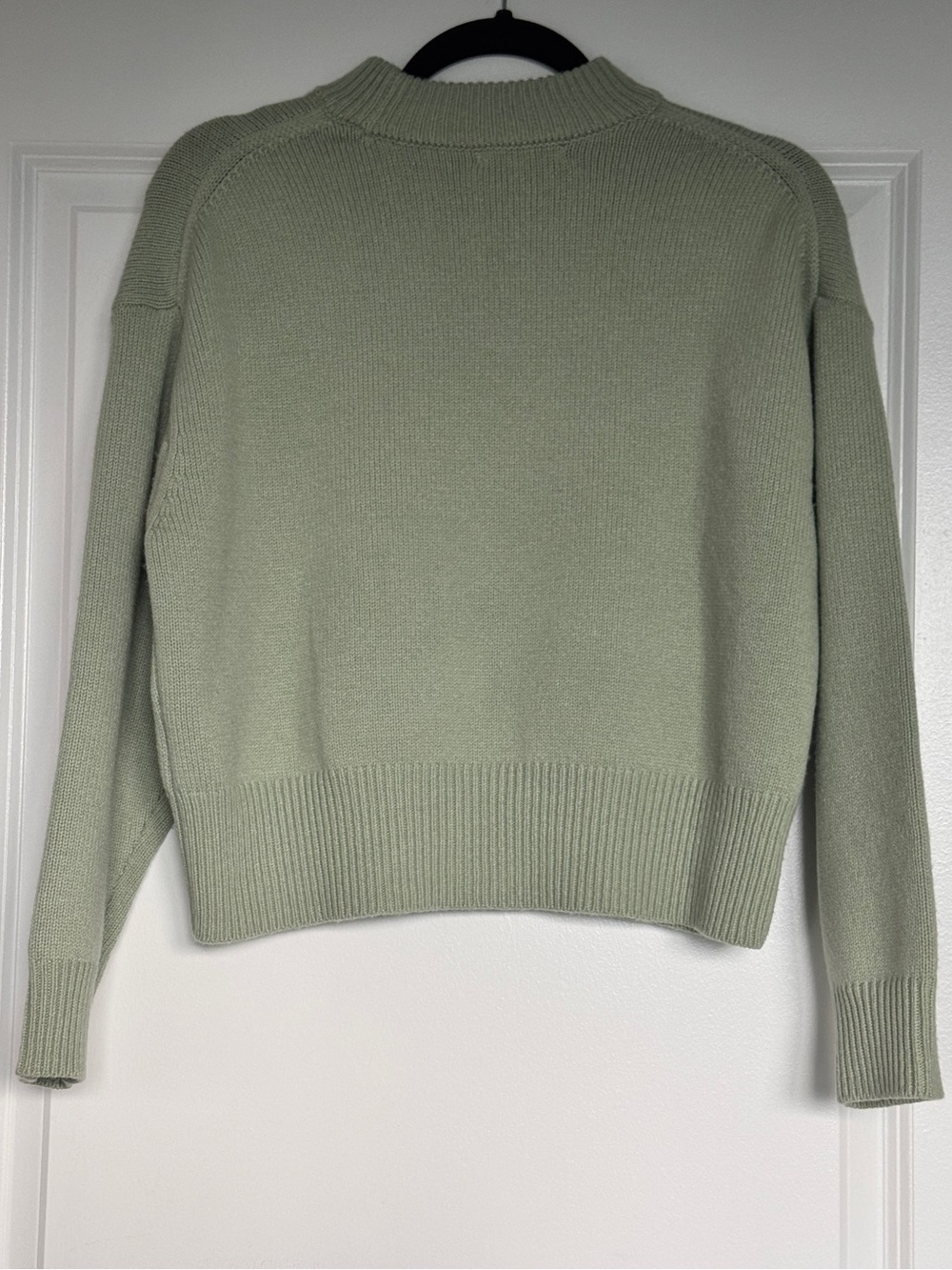 EUC MADEWELL SoftWool Boxy Crewneck Sweater Heather Seafoam Size XXS NT602 - Picture 7 of 13